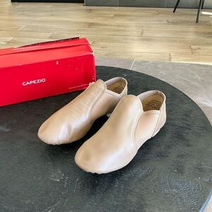 NWOT Capezio Tan Athletic Shoes Slip-On Design